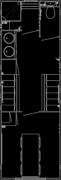 Scanvogn Crew Trailer 730 Floor Plan — Portable Building Australia