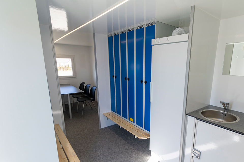 Scanvogn Crew Trailer Shower Room — Portable Building Australia