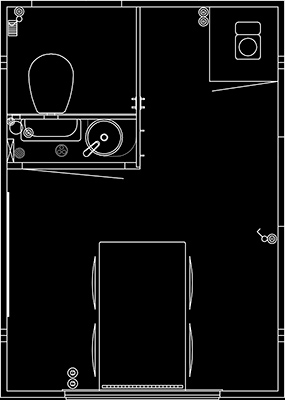 Scanvogn Office Trailer 320 Floor Plan — Portable Building Australia