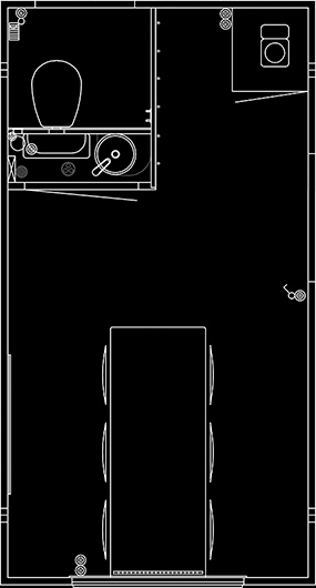Scanvogn Office Trailer 420 Floor Plan — Portable Building Australia