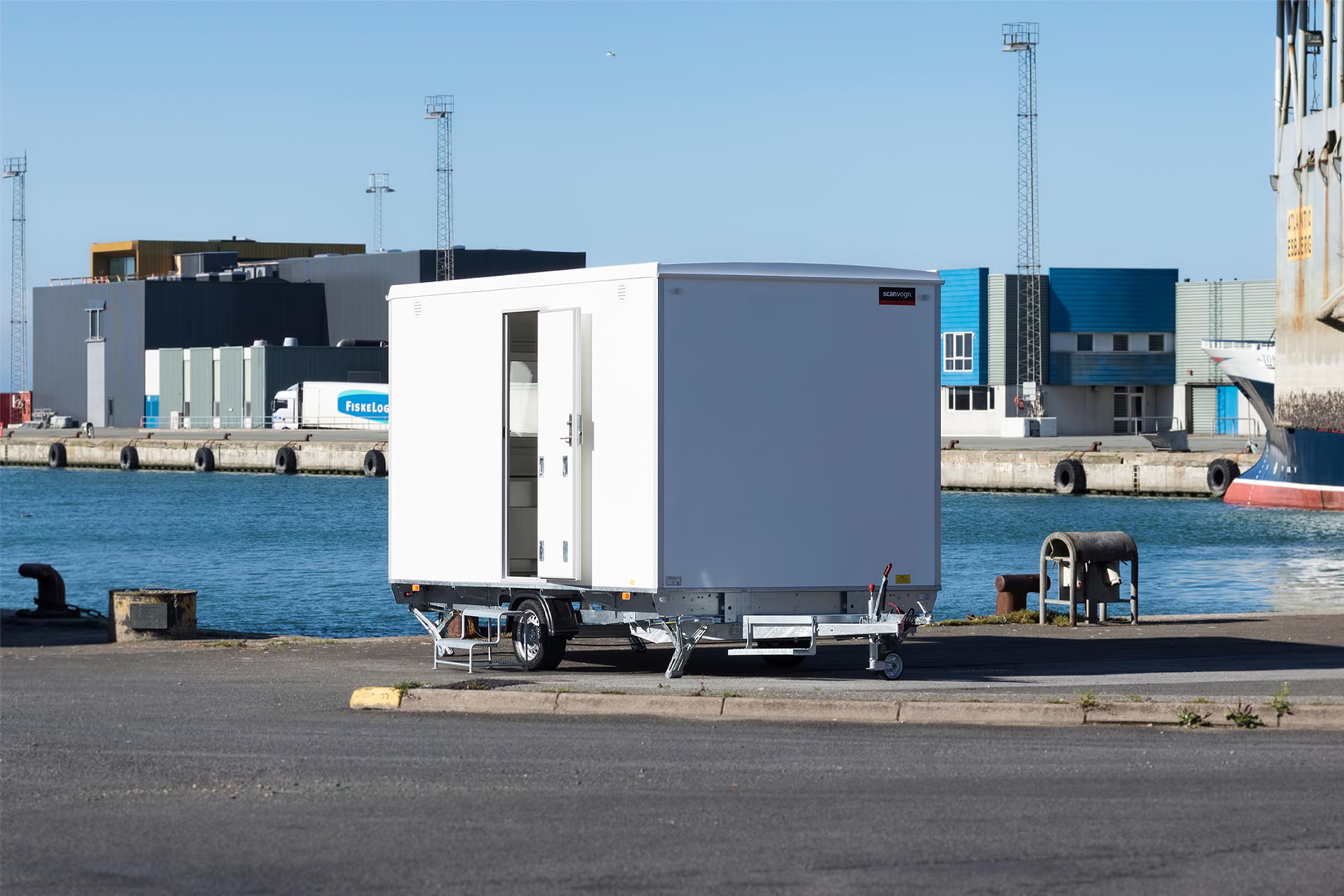 Scanvogn Office Trailer Exterior — Portable Building Australia